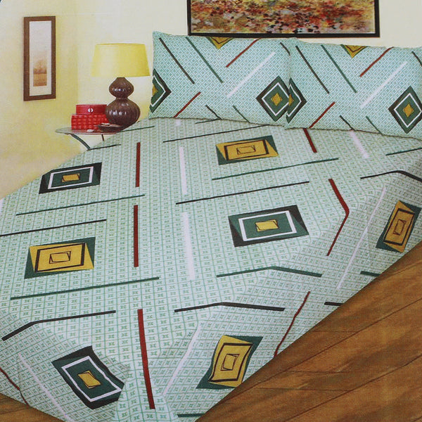 Printed Double Bed Sheet - Multi Color