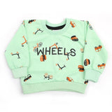 Newborn Boys Full Sleeves T-Shirt - Cyan, Newborn Boys Shirts & T-Shirts, Chase Value, Chase Value