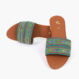 Women's Slipper - Sea Green, Women Slippers, Chase Value, Chase Value