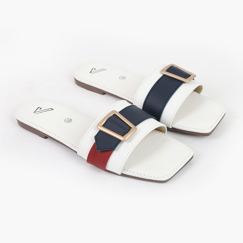 Women's Slipper - White, Women Slippers, Chase Value, Chase Value