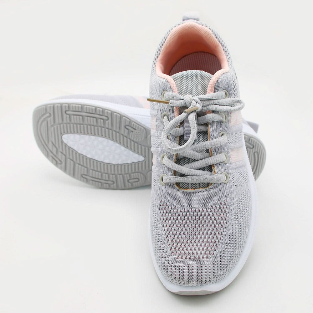 Flexible and Lightweight Women’s Fitness Sport Shoes - Grey, Women Casual & Sports Shoes, Chase Value, Chase Value