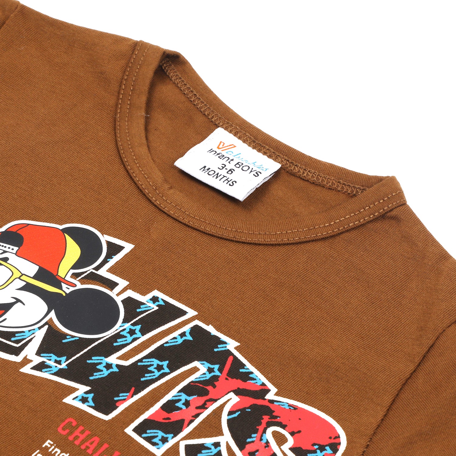 Newborn Boys Half Sleeves Suit - Dark Brown, Newborn Boys Sets & Suits, Chase Value, Chase Value