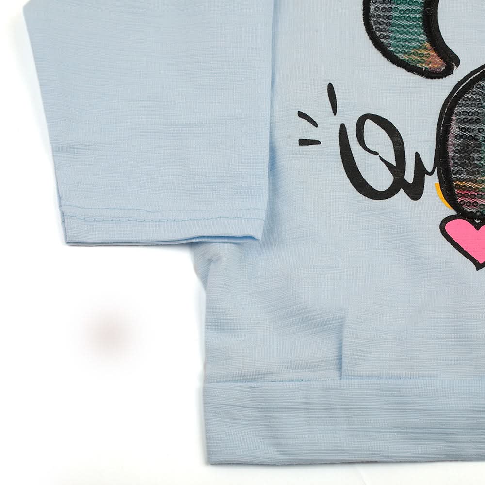Girls Full Sleeves Tight Suit - Sky Blue, Girls Suits, Chase Value, Chase Value