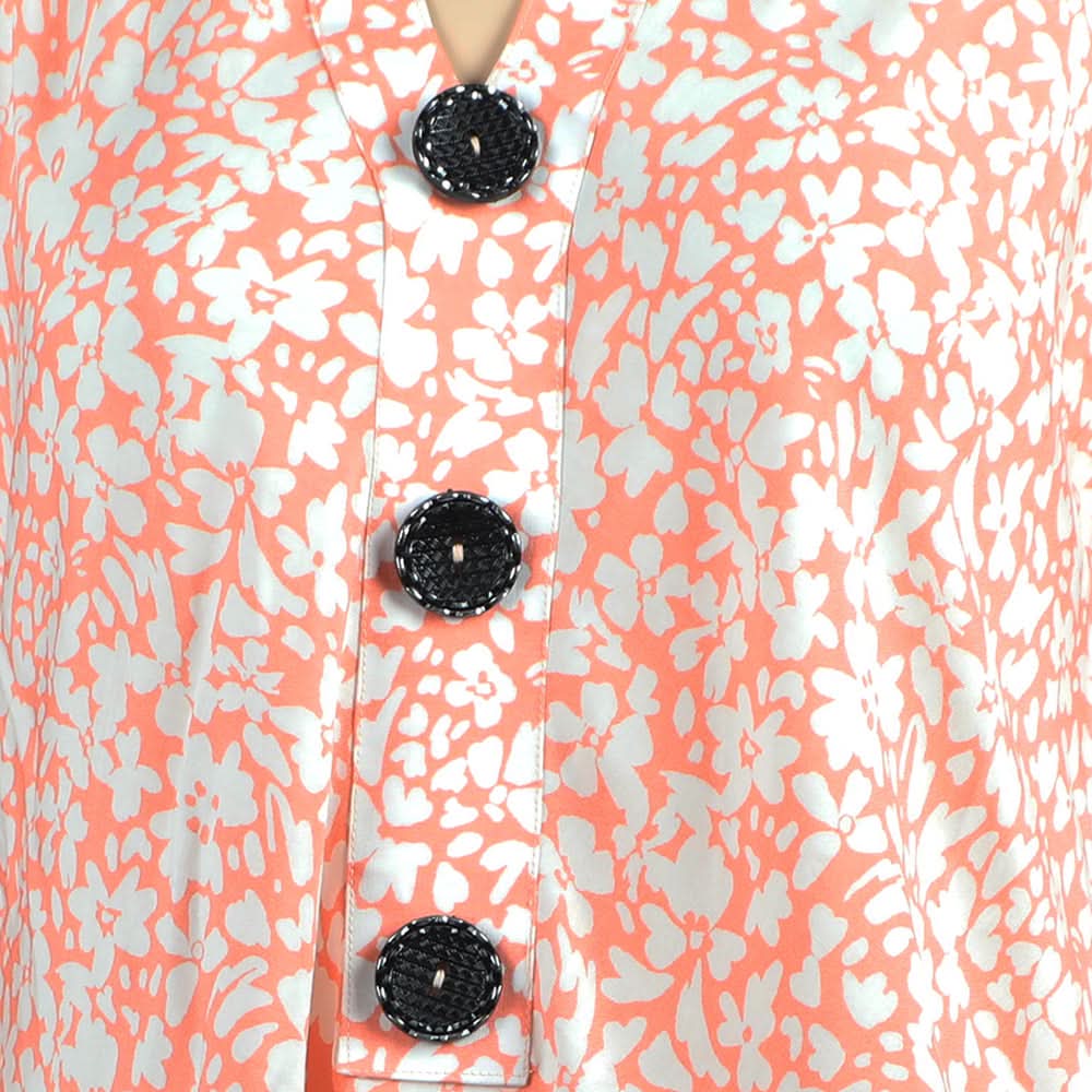 Women's Jalpari Printed Stitched Kurti - Orange, Women Ready Kurtis, Chase Value, Chase Value