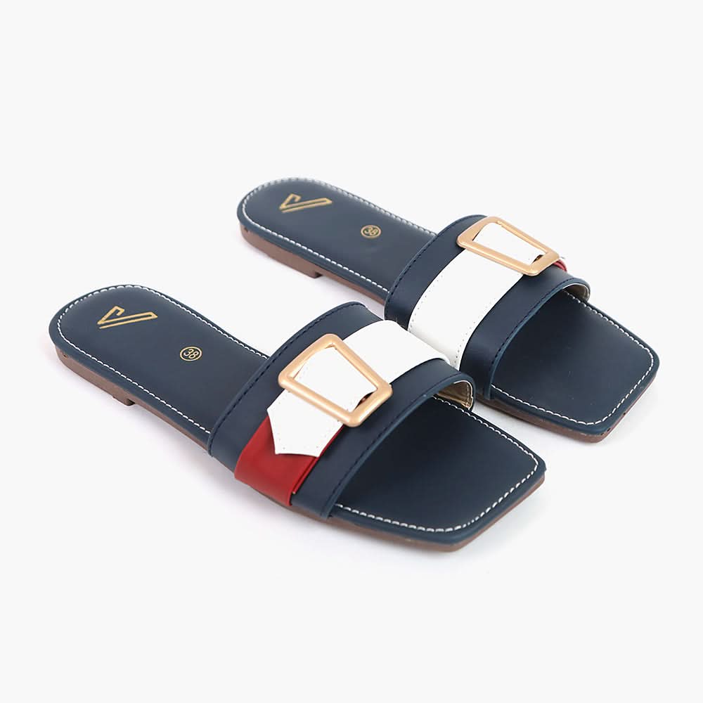 Women's Slipper - Navy Blue, Women Slippers, Chase Value, Chase Value