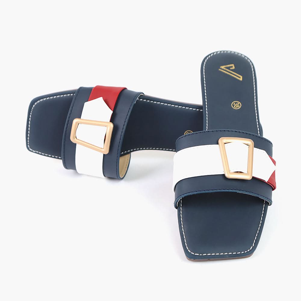 Women's Slipper - Navy Blue, Women Slippers, Chase Value, Chase Value
