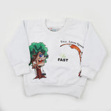 Newborn Boys Full Sleeves T-shirt - White, Newborn Boys Shirts & T-Shirts, Chase Value, Chase Value