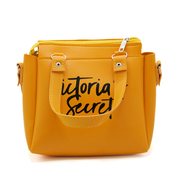 Women's Shoulder Bag - Yellow