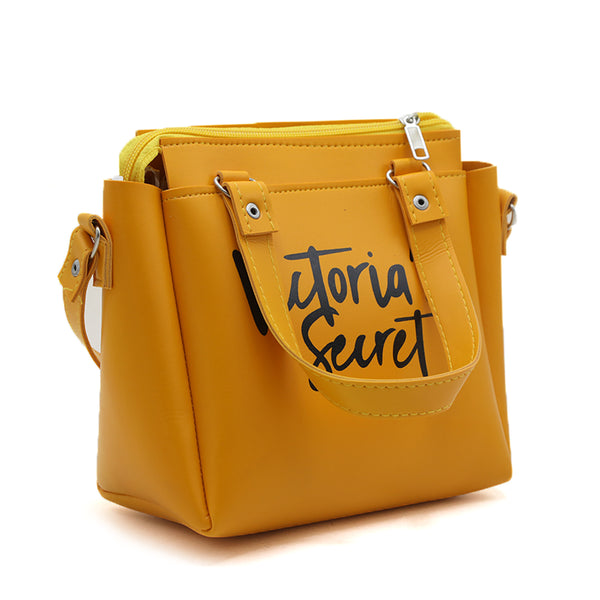 Women's Shoulder Bag - Yellow