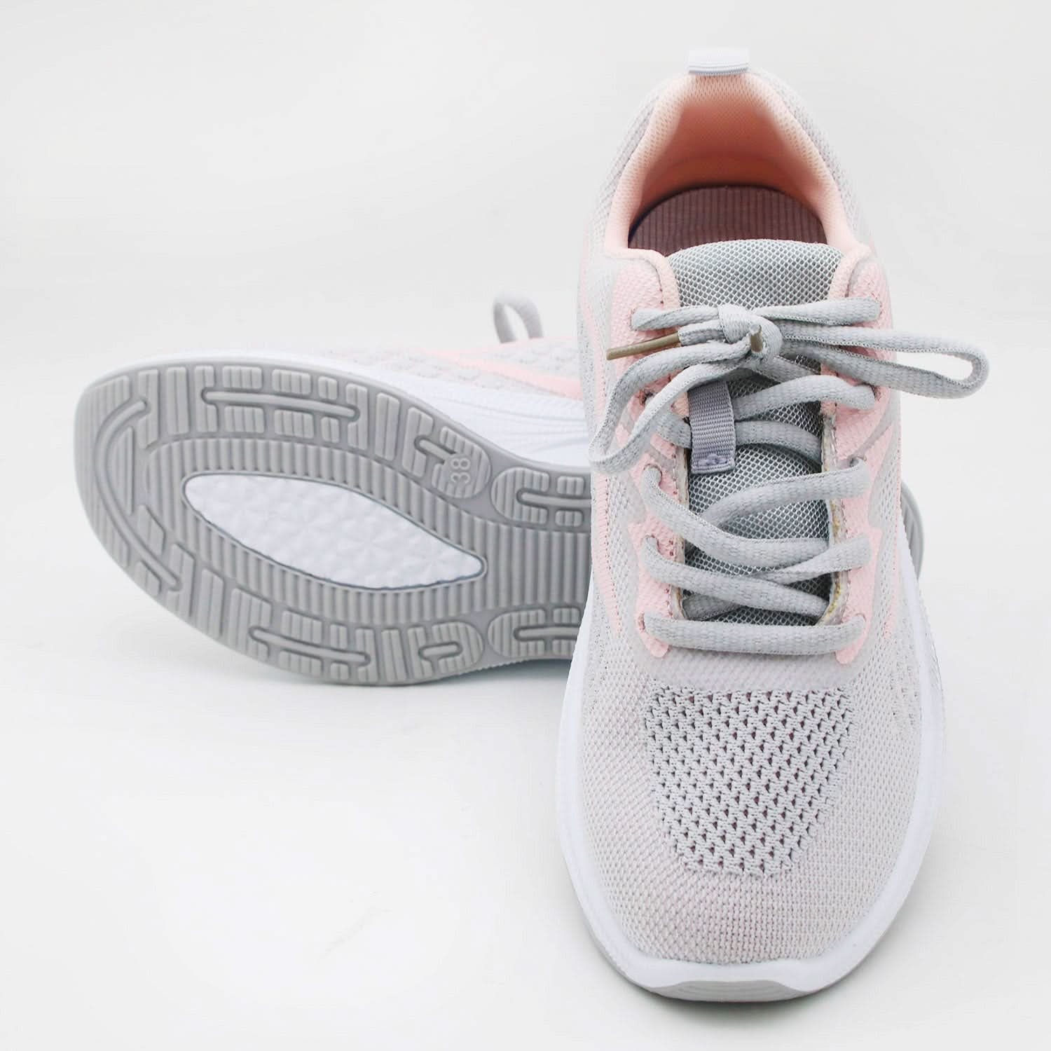 Lightweight Mesh Running & Sport Shoes For Women's - Grey, Women Casual & Sports Shoes, Chase Value, Chase Value