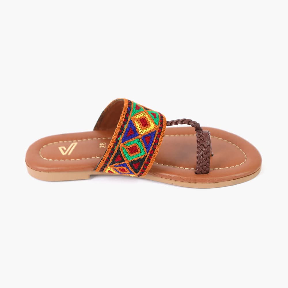Girls Slipper - Brown, Girls Slippers, Chase Value, Chase Value