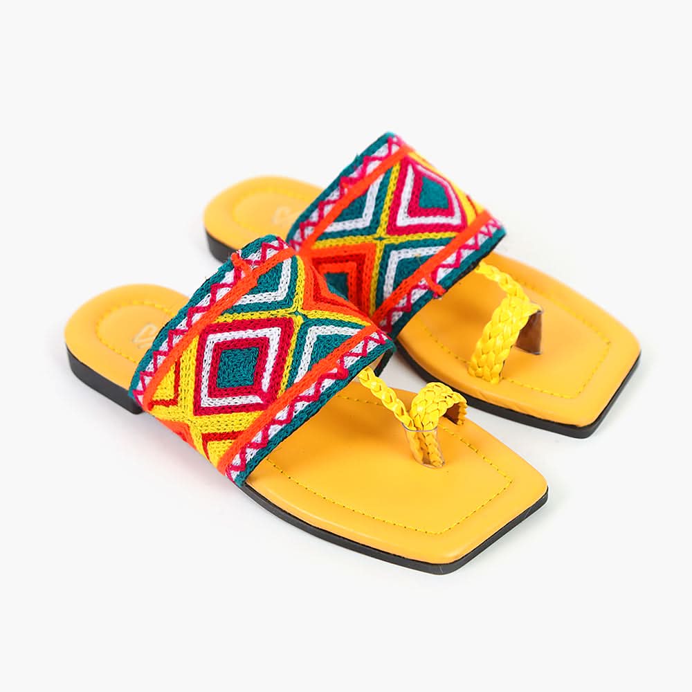 Girls Slipper - Yellow, Girls Slippers, Chase Value, Chase Value