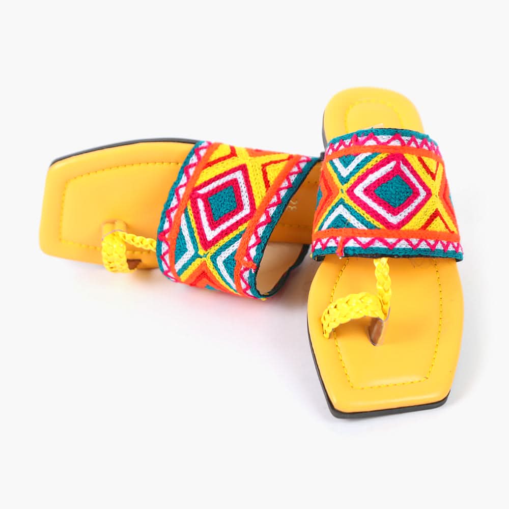Girls Slipper - Yellow, Girls Slippers, Chase Value, Chase Value