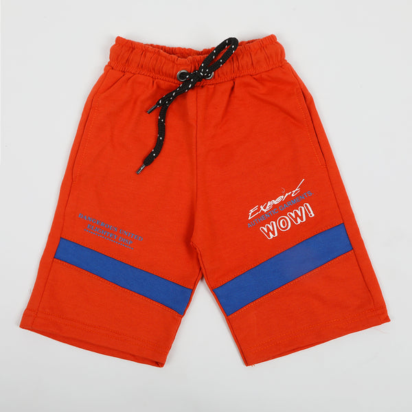 Boy Knitted Shorts - Rust