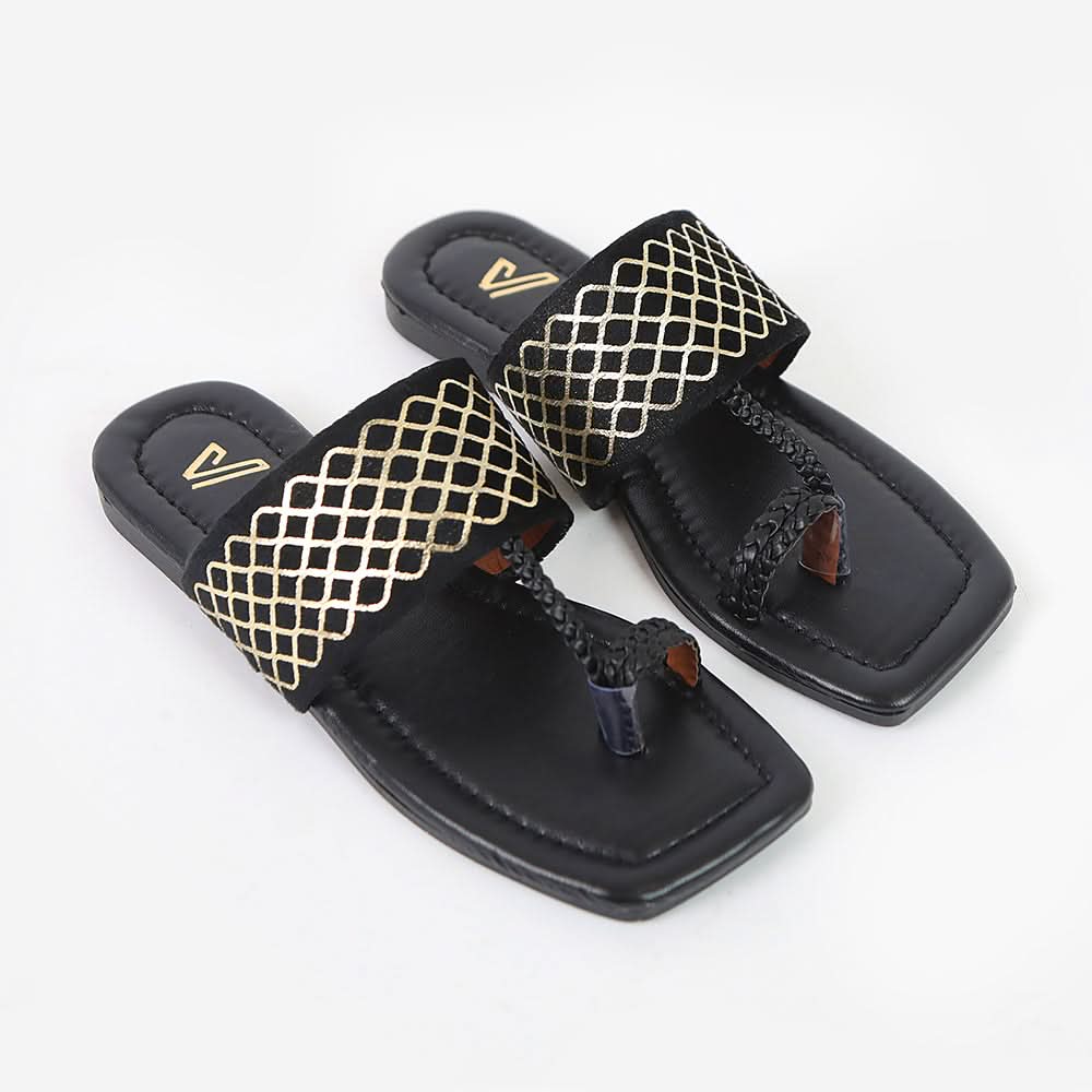 Girls Slipper - Black, Girls Slippers, Chase Value, Chase Value