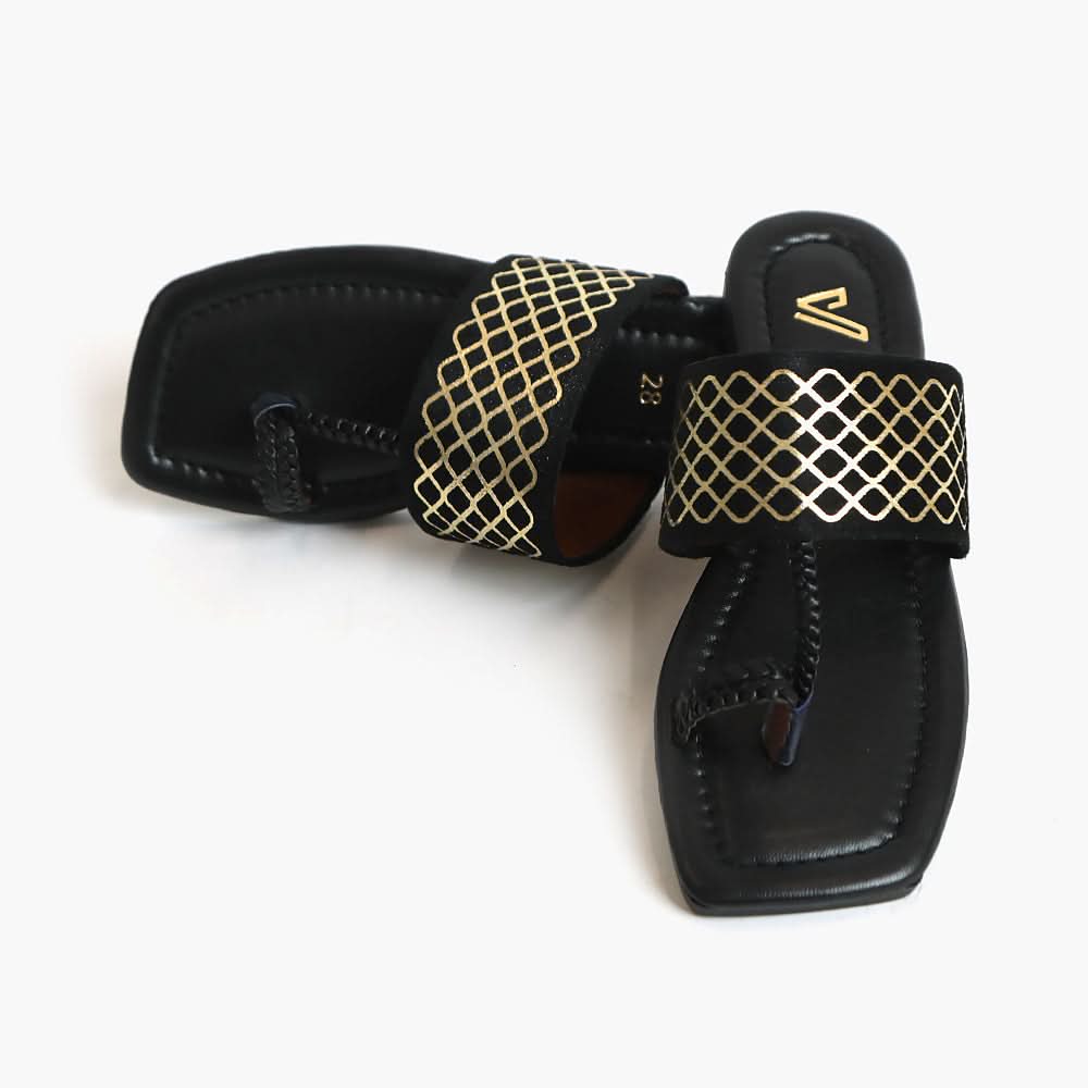 Girls Slipper - Black, Girls Slippers, Chase Value, Chase Value