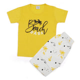Boys Half Sleeves Short Suit - Yellow, Boys Sets & Suits, Chase Value, Chase Value