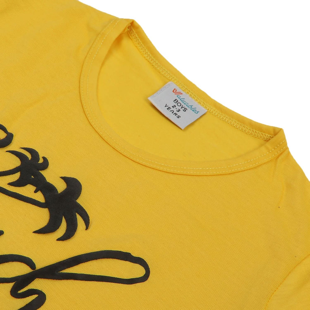 Boys Half Sleeves Short Suit - Yellow, Boys Sets & Suits, Chase Value, Chase Value