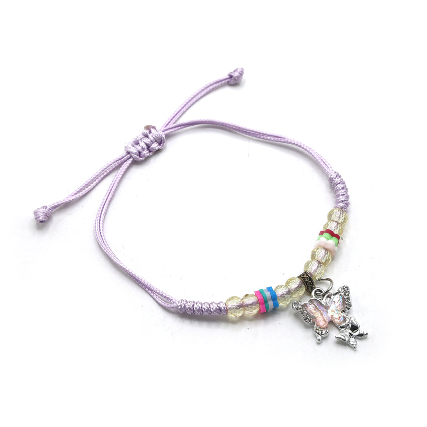 Newborn Baby Hand Band & Bracelet - Light Purple