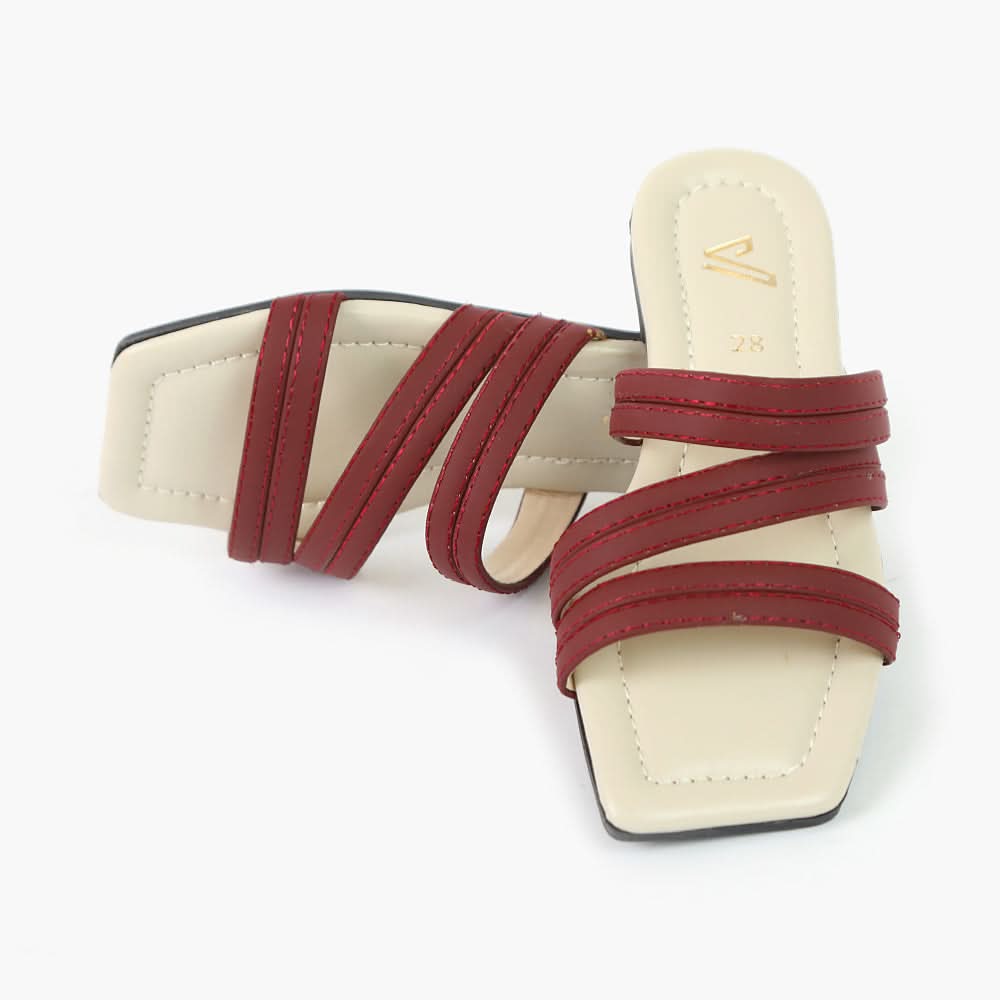 Girls Slipper - Maroon, Girls Slippers, Chase Value, Chase Value