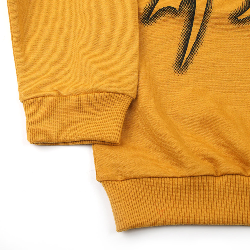 Boys Full Sleeves SweatShirt - Mustard, Boys Hoodies & Sweat Shirts, Chase Value, Chase Value