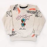 Boys Full Sleeves SweatShirt - Fawn, Boys Hoodies & Sweat Shirts, Chase Value, Chase Value
