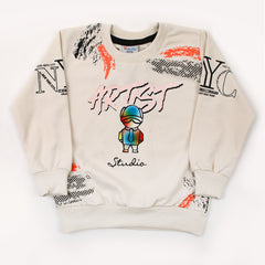 Boys Full Sleeves SweatShirt - Fawn
