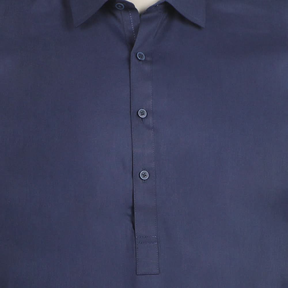 Men's Stitched Shalwar Suit - Navy Blue, Men's Shalwar Kameez, Chase Value, Chase Value
