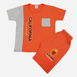 Boys Half Sleeves Short Suit - Orange, Boys Sets & Suits, Chase Value, Chase Value