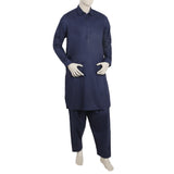 Men's Stitched Shalwar Suit - Navy Blue, Men's Shalwar Kameez, Chase Value, Chase Value