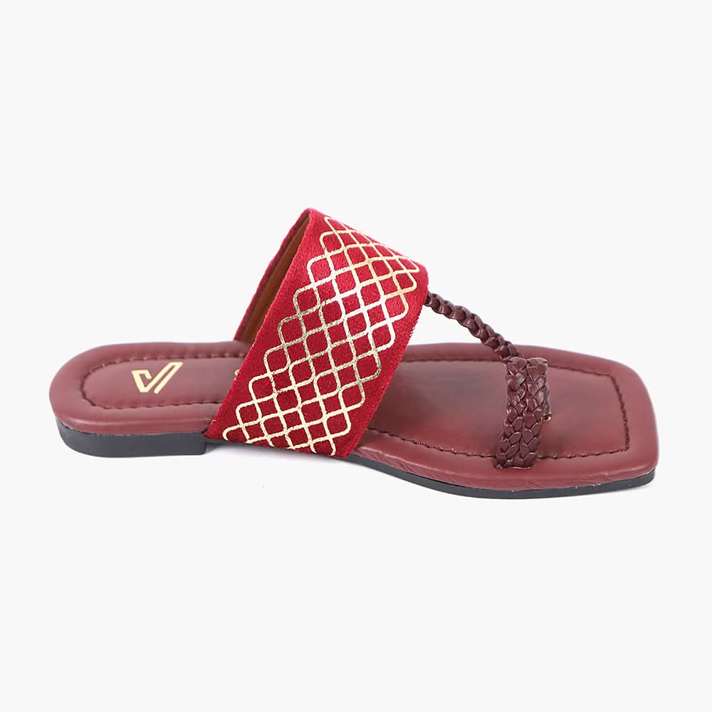 Girls Slipper - Maroon, Girls Slippers, Chase Value, Chase Value