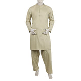 Men's Embroidered Stitched Shalwar Suit - Slate Grey, Men's Shalwar Kameez, Chase Value, Chase Value