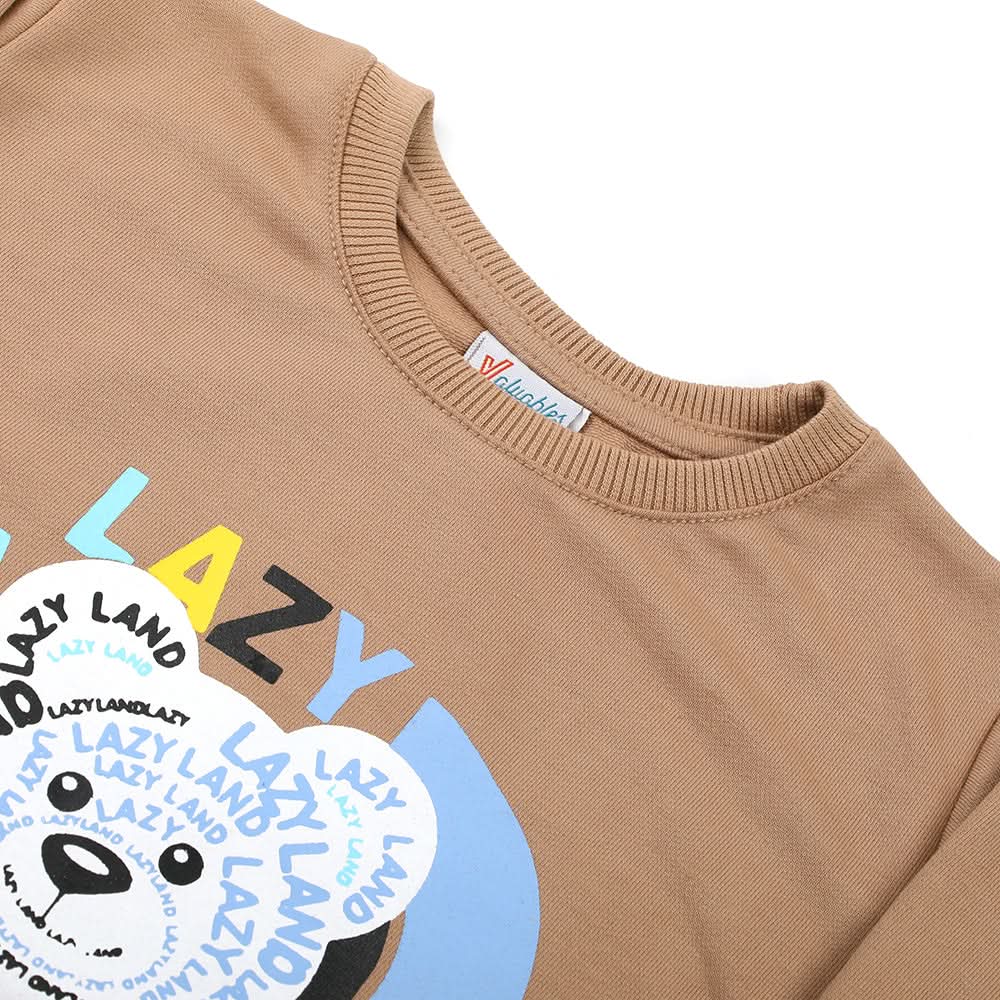 Boys Full Sleeves SweatShirt - Brown, Boys Hoodies & Sweat Shirts, Chase Value, Chase Value