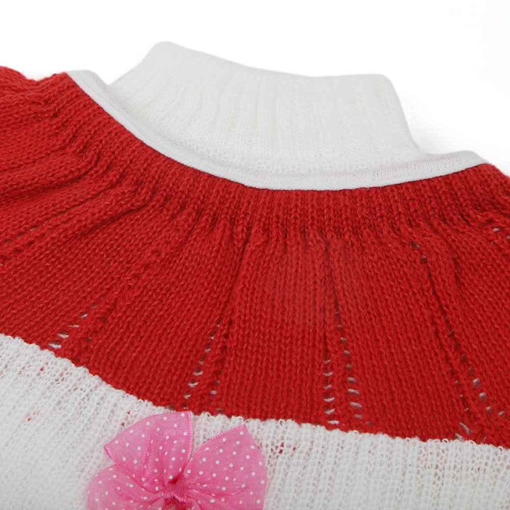 Newborn Girls Full Sleeves Sweater Suit - Red, Newborn Girls Sets & Suits, Chase Value, Chase Value