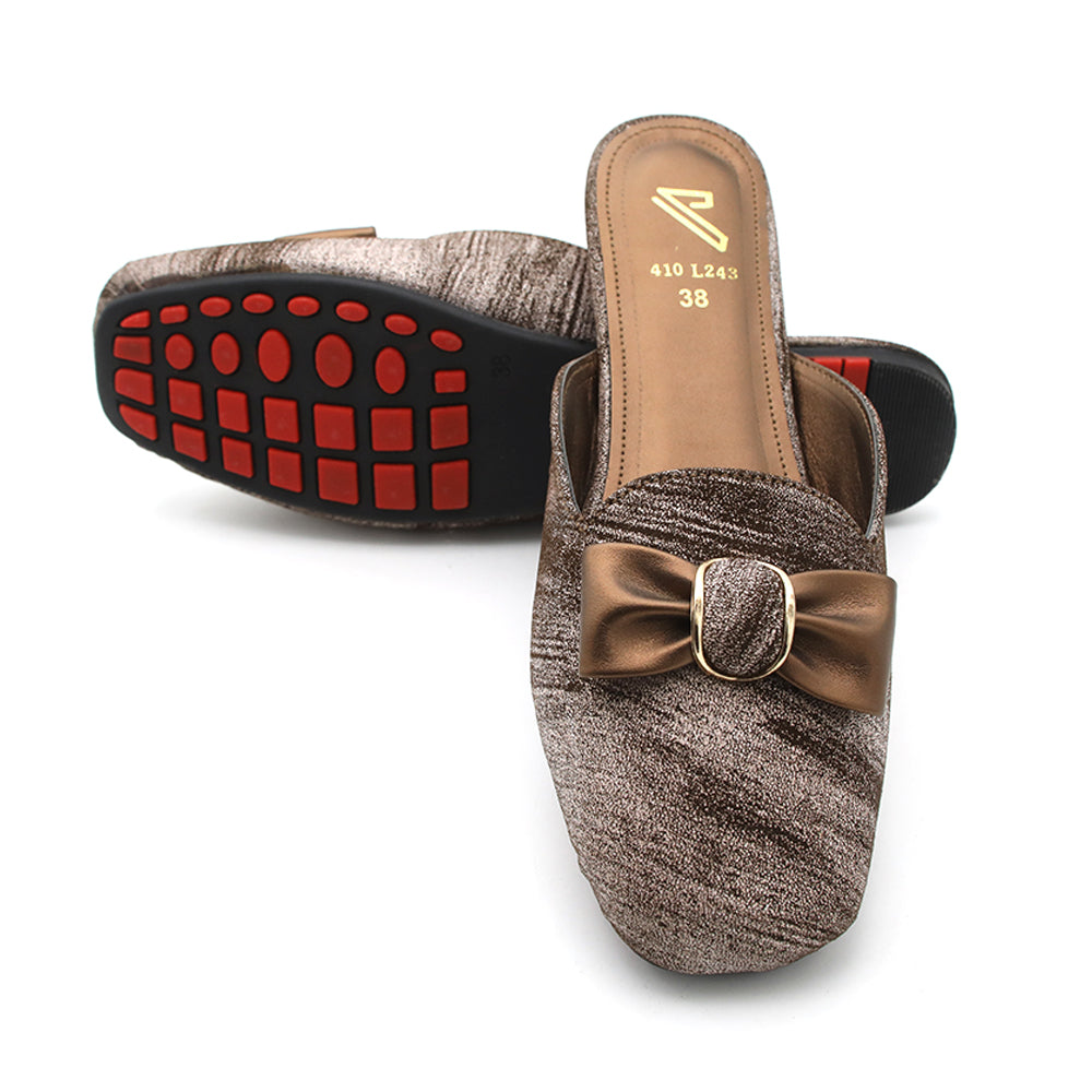 Women's Backless Pump - Brown, Women Backless Pumps, Chase Value, Chase Value