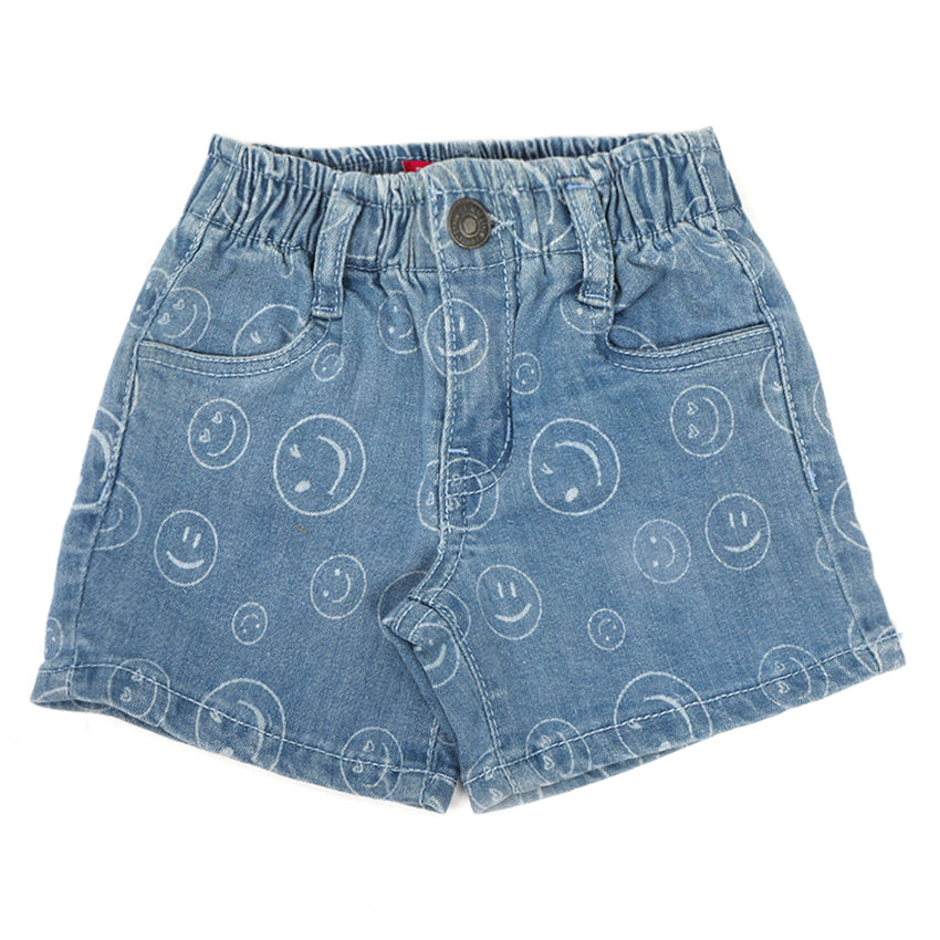 Eminent Girls Denim Short - Light Blue