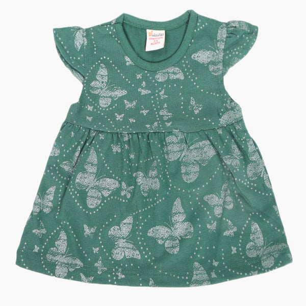 Girls Independence Day Frock - Green