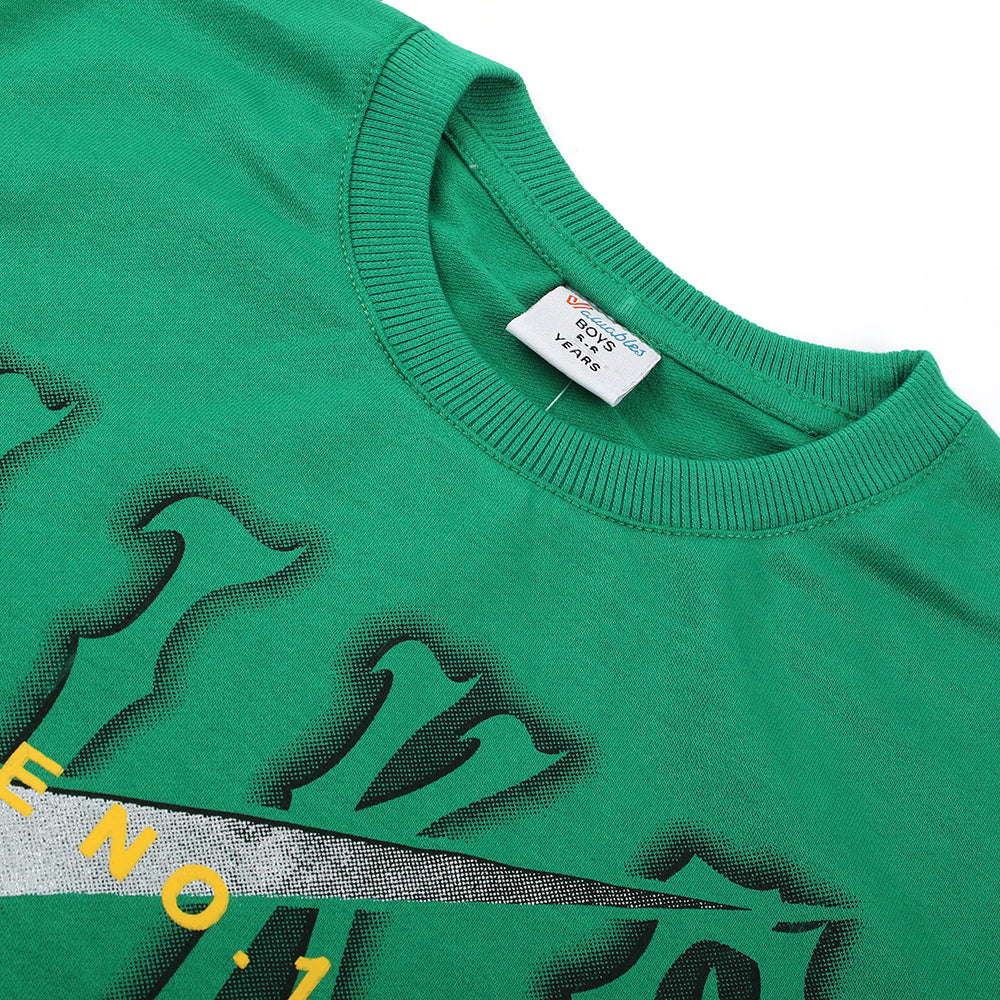 Boys Full Sleeves SweatShirt - Green, Boys Hoodies & Sweat Shirts, Chase Value, Chase Value