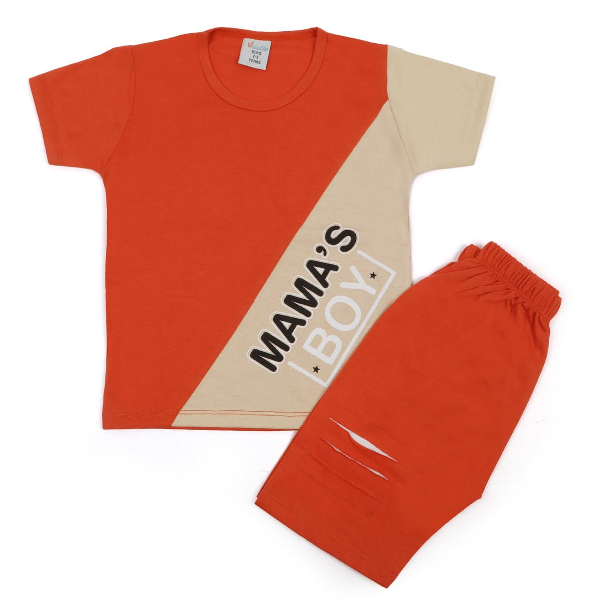 Boys Half Sleeves Short Suit - Red, Boys Sets & Suits, Chase Value, Chase Value