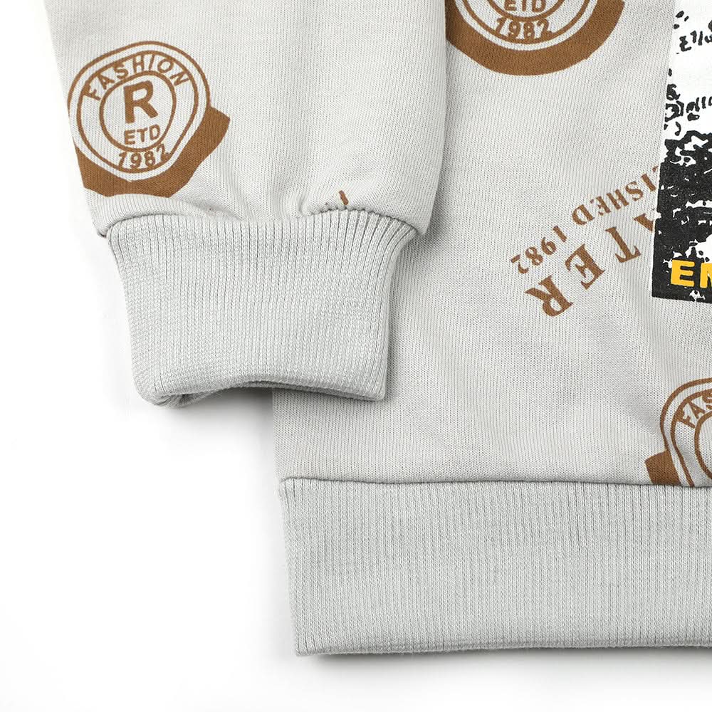 Boys Full Sleeves SweatShirt - Light Grey, Boys Hoodies & Sweat Shirts, Chase Value, Chase Value