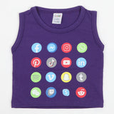 Newborn Boys Sando - Purple, Newborn Boys Shirts & T-Shirts, Chase Value, Chase Value
