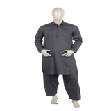 Men's Stitched Shalwar Suit - Charcoal Grey, Men's Shalwar Kameez, Chase Value, Chase Value