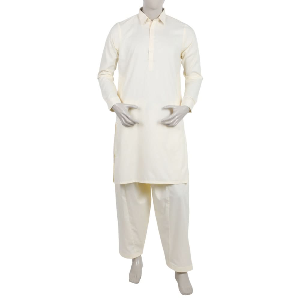 Men's Fancy Shalwar Suit - Cream, Men's Shalwar Kameez, Chase Value, Chase Value