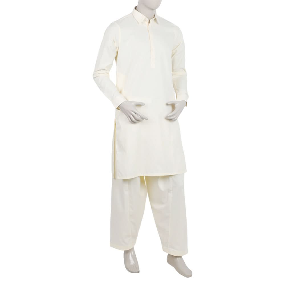 Men's Fancy Shalwar Suit - Cream, Men's Shalwar Kameez, Chase Value, Chase Value