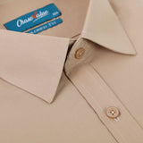 Men's Formal Plain Shirt - Beige, Men's Shirts, Chase Value, Chase Value