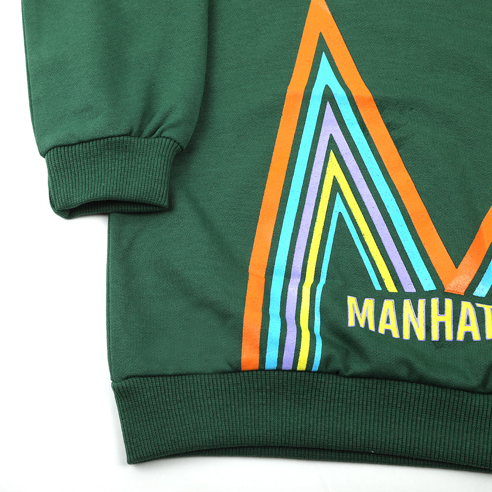 Boys Full Sleeves SweatShirt - Green, Boys Hoodies & Sweat Shirts, Chase Value, Chase Value