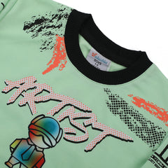 Boys Full Sleeves SweatShirt - Light Green
