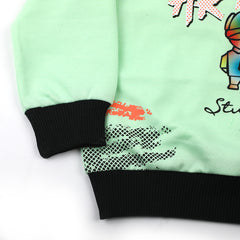 Boys Full Sleeves SweatShirt - Light Green