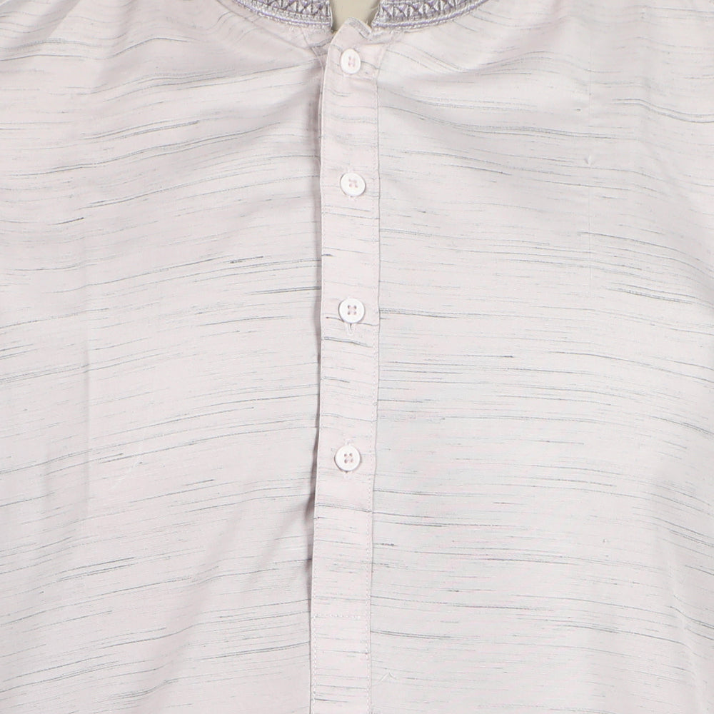 Men's Embroidered Kurta Shalwar Suit - Peach, Men's Shalwar Kameez, Chase Value, Chase Value