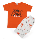 Boys Half Sleeves Short Suit - Orange, Boys Sets & Suits, Chase Value, Chase Value